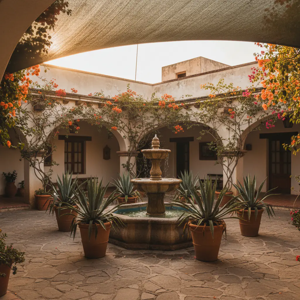 Interior de la Posada Agave